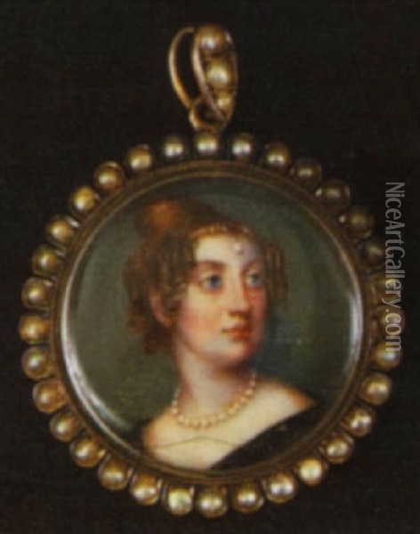 Portrait Of Lady Elizabeth Harcourt Oil Painting - W.T. William Taylor