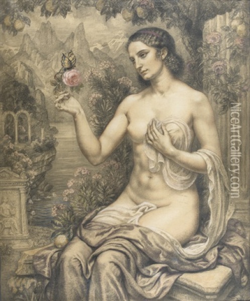 Psyche In Amors Garten Oil Painting - Armand Point