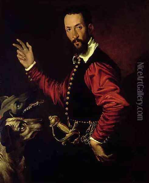Portrait of Guidubaldo II della Rovere, Duke of Urbino Oil Painting - Bartolomeo Passarotti