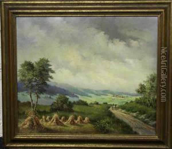 Zomers Landschap Oil Painting - Henri Schafer