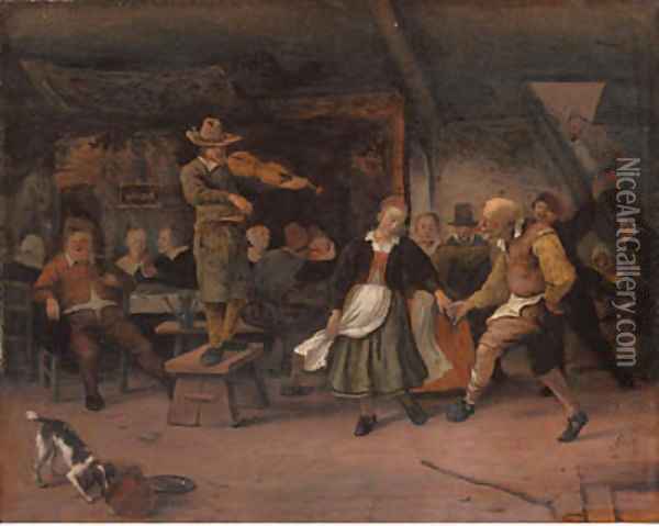 A marriage dance Oil Painting - Jan Steen