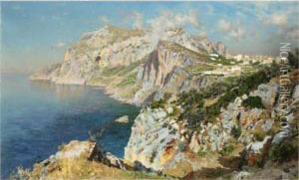 Capri Oil Painting - Antonino Leto