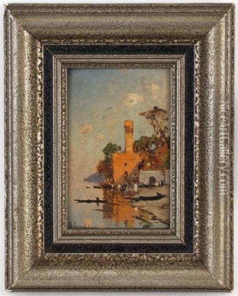 Au Bord Du Nil Oil Painting - Hermann David Salomon Corrodi