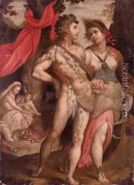 Bacco E Cerere Oil Painting - Bartholomaeus Spranger