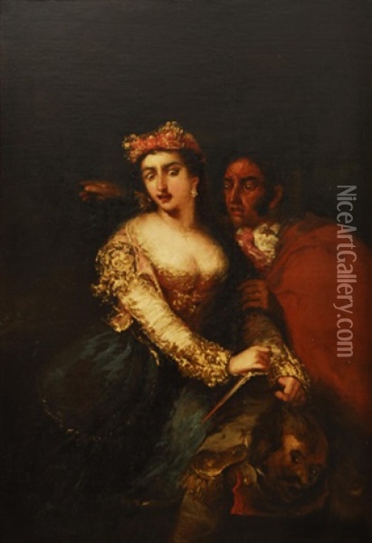 La Hermana De Malasana Oil Painting - Eugenio Lucas Velazquez
