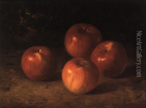 Four Apples Oil Painting - Bryant Chapin