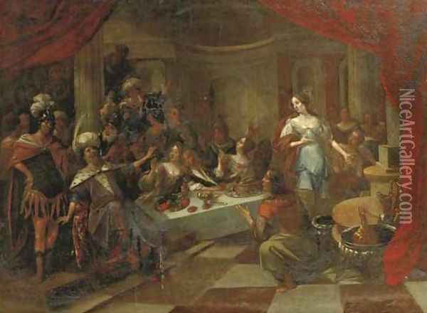 Belshazzar's Feast 6 Oil Painting - Frans II Francken