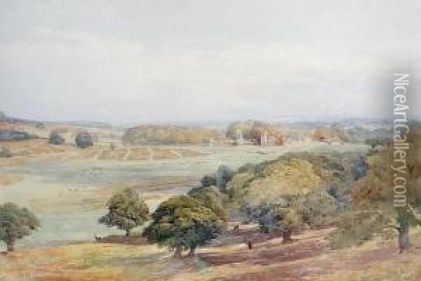 Bradgate Park, Leicestershire Oil Painting - Edward R.W.S Duncan
