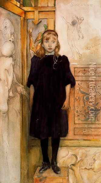 Suzanne Oil Painting - Carl Larsson