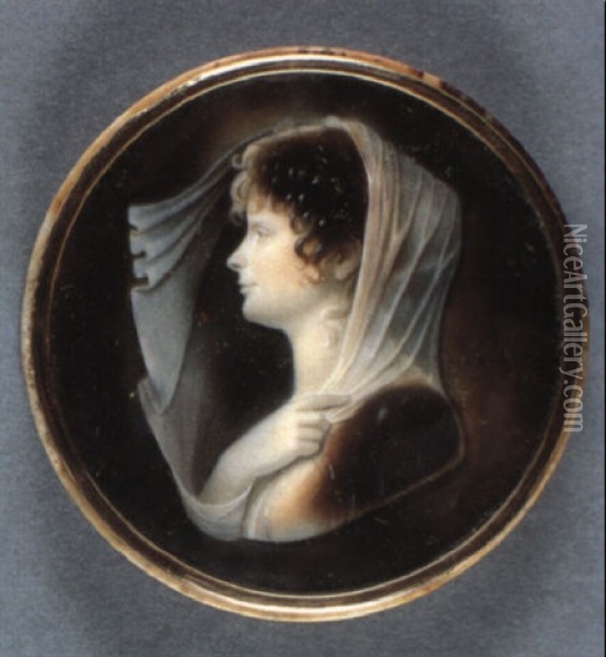 Portrait Der Josephine Bonaparte Oil Painting - Louis Bertin Parant
