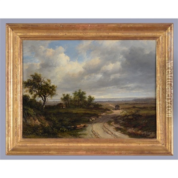 The Road Over The Common Oil Painting - Patrick Nasmyth