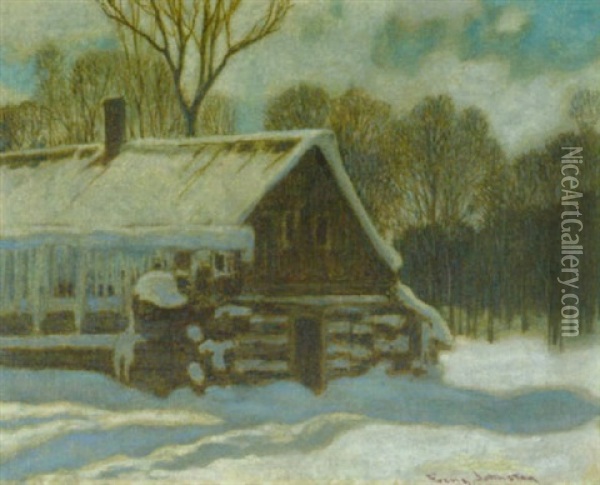 The Enchanted Cabin Oil Painting - Francis Hans Johnston