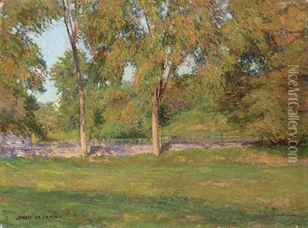 September Afternoon Oil Painting - Joseph De Camp