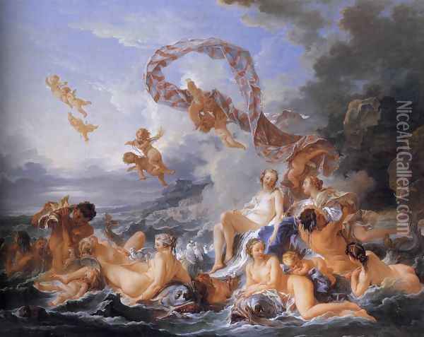 The Birth of Venus 1740 Oil Painting - Francois Boucher