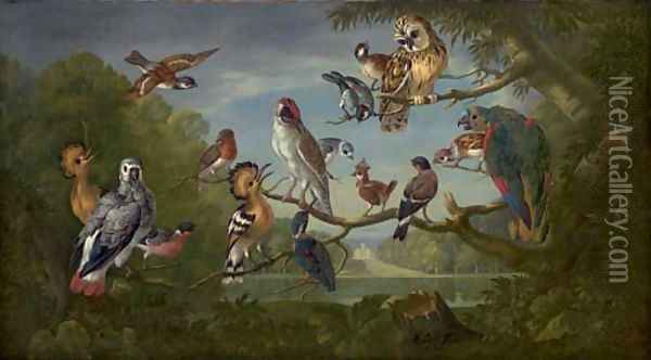 A concert of birds Oil Painting - Pieter Casteels III