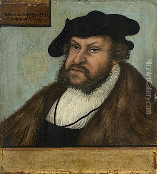 Jean Premier, Prince Electeur De Saxe Oil Painting - Lucas Cranach the Elder