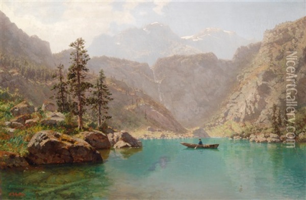 Ein Gebirgssee Oil Painting - Robert Schultze