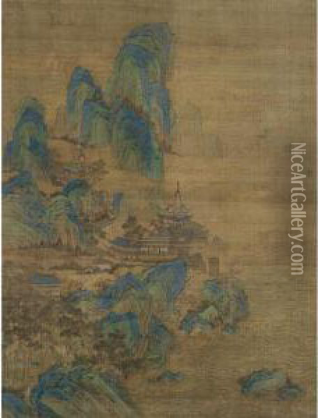 Daoist Paradise Oil Painting - Qian Bao