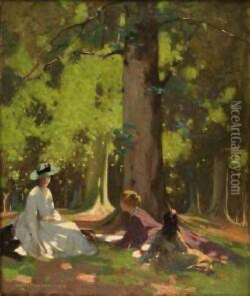 In The Woods Oil Painting - George Henry