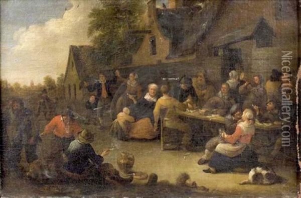 Scene De Banquet Oil Painting - Pieter Bout