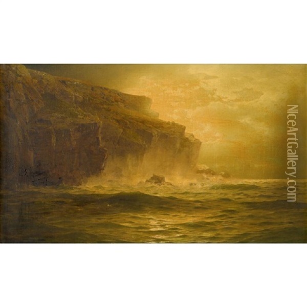 Scenes On The Scottish Coast Oil Painting - William Trost Richards