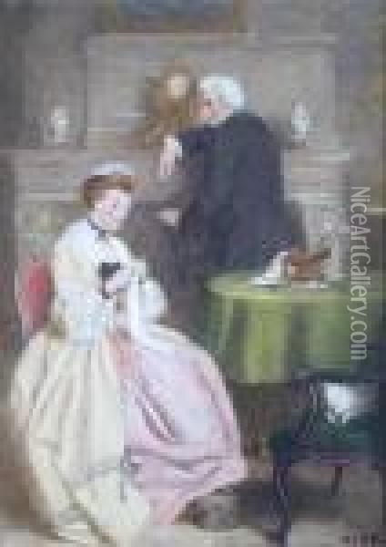 Sterne And The French Inn Keepers Daughter Oil Painting - William Powell Frith