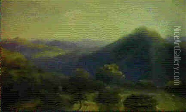 Paesaggio Del Caucaso Oil Painting - Carlo Bossoli