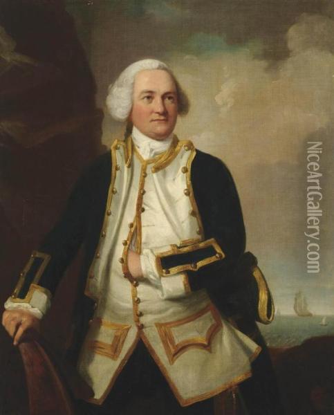 Portrait Of Admiral Samuel Graves Oil Painting - James Northcote