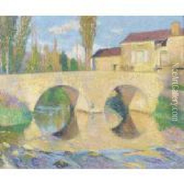 Le Pont De La Bastide-du-vert Oil Painting - Henri Martin