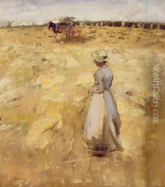 Field Workers in the Lothian Oil Painting - Sir James Guthrie