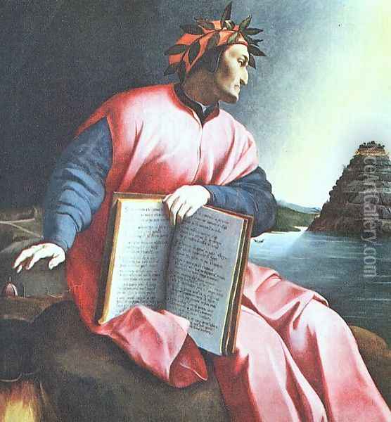 Allegorical Portrait of Dante 1530 Oil Painting - Italian Unknown Masters