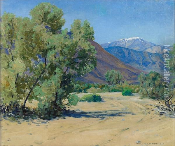 A View Of Snowcapped San Jacinto Oil Painting - William Alexander Griffith