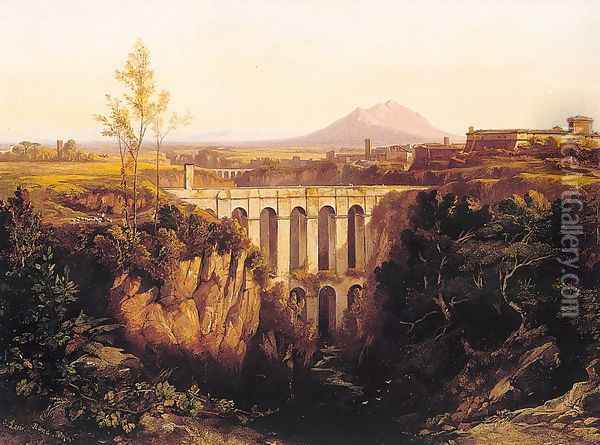 Civita Castellana 1844 Oil Painting - Edward Lear