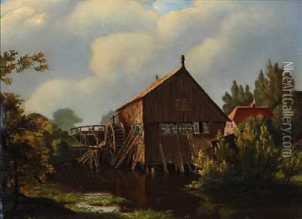 Rothenbecker Muhle Oil Painting - Wilhelm Lichtenheld
