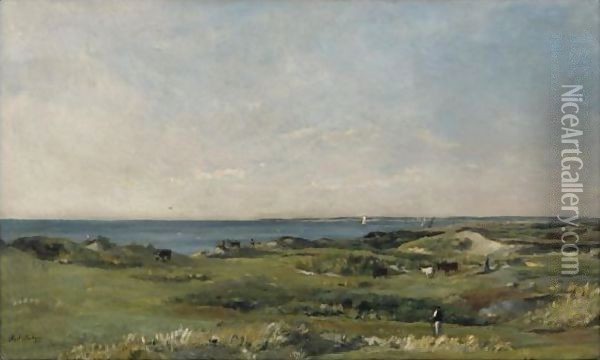 Bord De Mer Oil Painting - Karl Pierre Daubigny