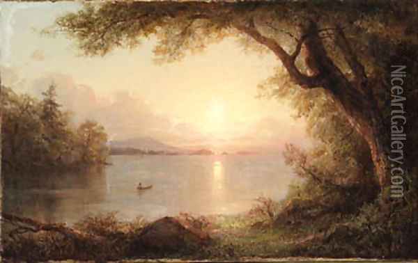 Untitled Oil Painting - Frederic Edwin Church