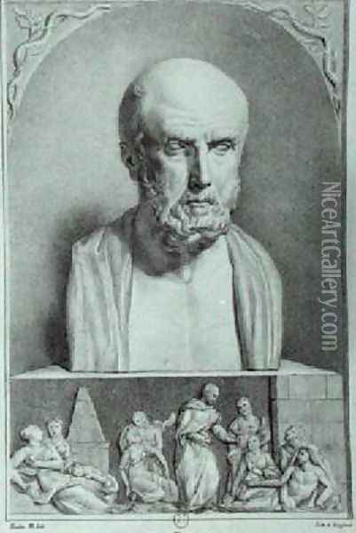 Portrait of Hippocrates Oil Painting - Langlume