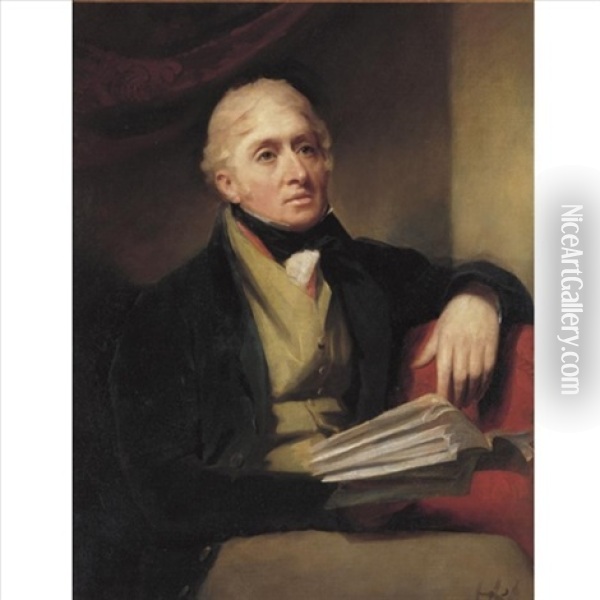 Portrait Of Sir Henry Steuart Of Allanton, Scotland Oil Painting - Sir Henry Raeburn