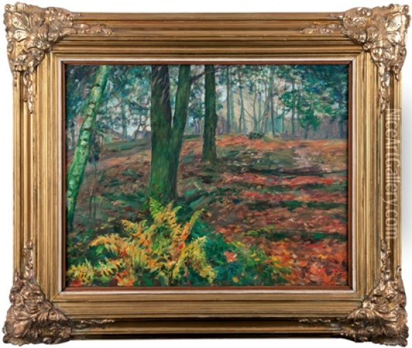 Late Autumn Oil Painting - Frantisek Kavan