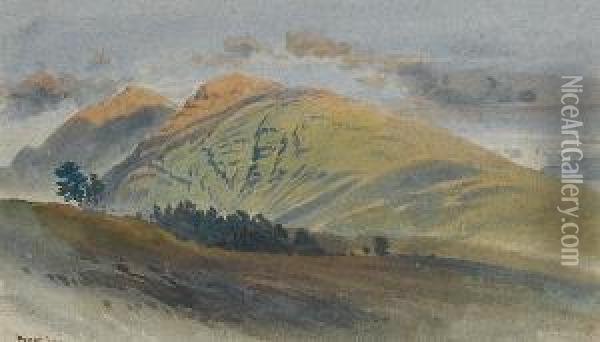 Ben Lui Near Tyndrum, Scotland Oil Painting - Harry John Johnson