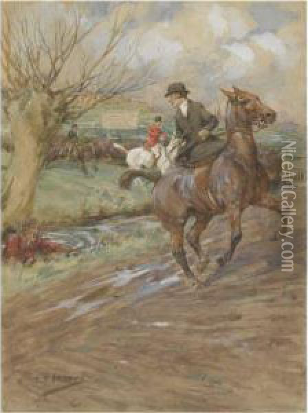 Hunting Scene Oil Painting - George Denholm Armour