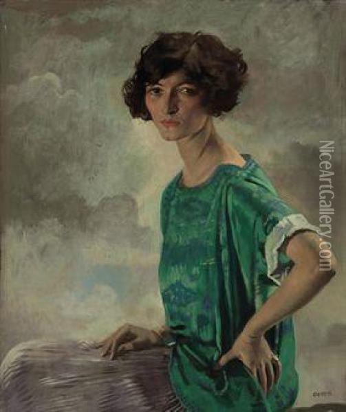 Portrait Of Gertrude Sanford Oil Painting - Sir William Newenham Montague Orpen