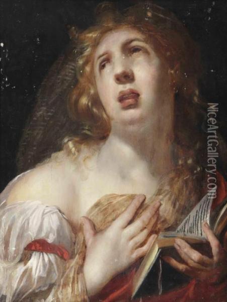 Mary Magdalen Oil Painting - Abraham Bloemaert