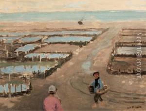 The Oyster Beds: Cancale Oil Painting - James Wilson Morrice