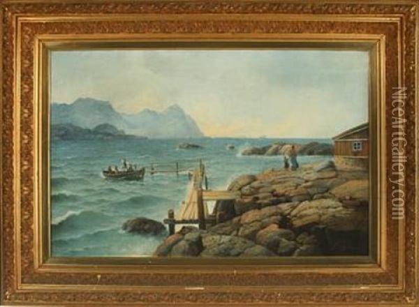 Scenery, Norway Oil Painting - Sigvard Marius Hansen