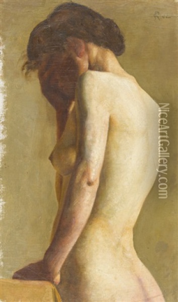 Le Modele Oil Painting - Sigismund Righini