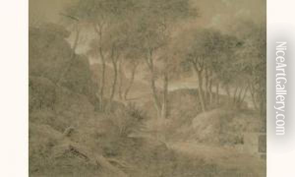 Paysage Arbore Oil Painting - Pierre-Henri de Valenciennes