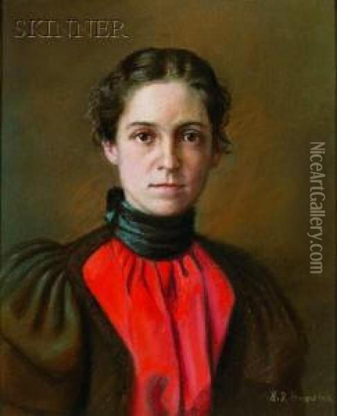 Pastel Portrait Oil Painting - Horace Robbins Burdick
