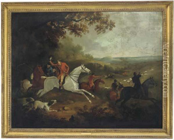 Colonel Thornton, Breaking Cover Oil Painting - Philip Reinagle