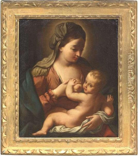 Madonna Oil Painting - Guercino